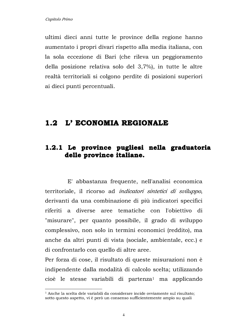 Anteprima della tesi: Dinamiche patrimoniali, finanziarie ed economiche nelle imprese della capitanata, Pagina 5