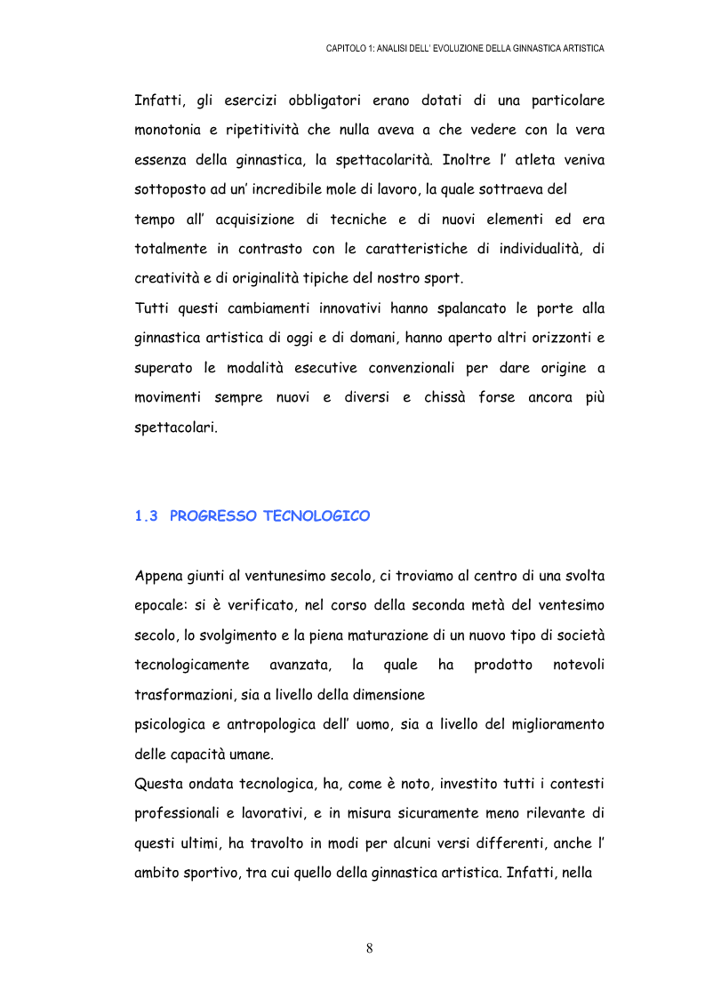 Anteprima della tesi: Le grandi difficoltà tecniche nella ginnastica artistica femminile, Pagina 11