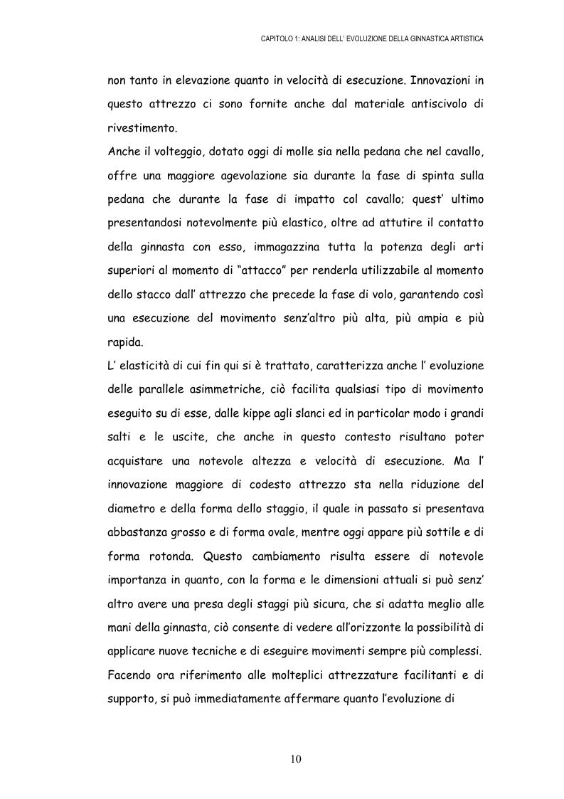 Anteprima della tesi: Le grandi difficoltà tecniche nella ginnastica artistica femminile, Pagina 13
