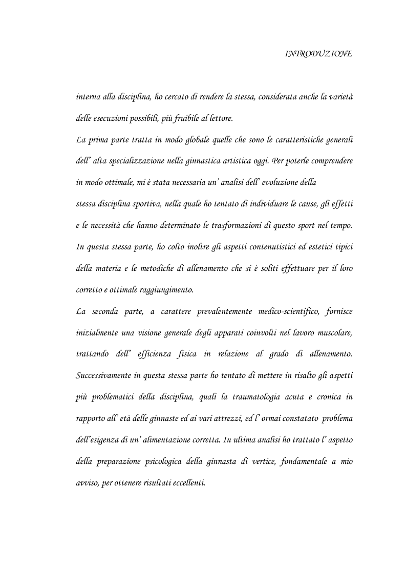 Anteprima della tesi: Le grandi difficoltà tecniche nella ginnastica artistica femminile, Pagina 2
