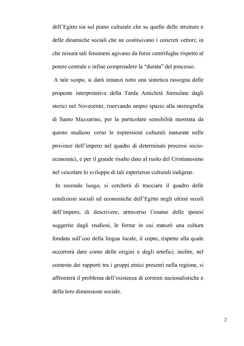 Anteprima della tesi: L'Egitto tardoromano: specificità locali e storia generale, Pagina 2