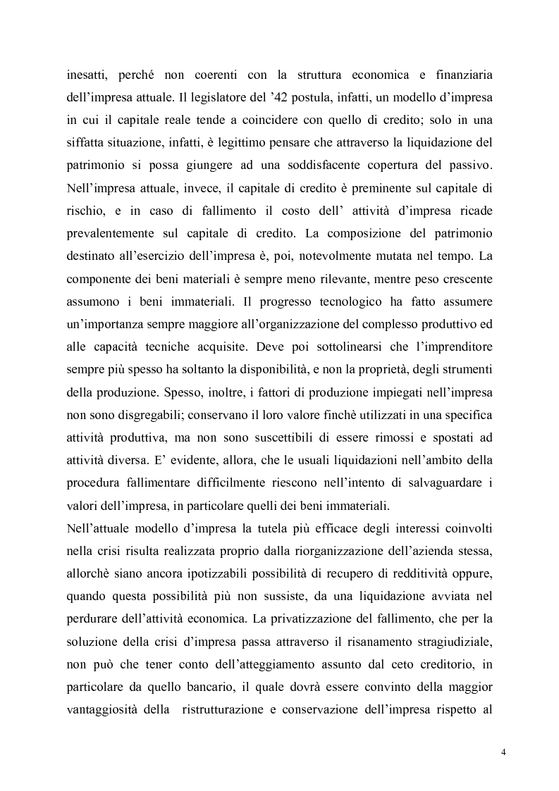 Anteprima della tesi: La soluzione stragiudiziale della crisi d'impresa, Pagina 4