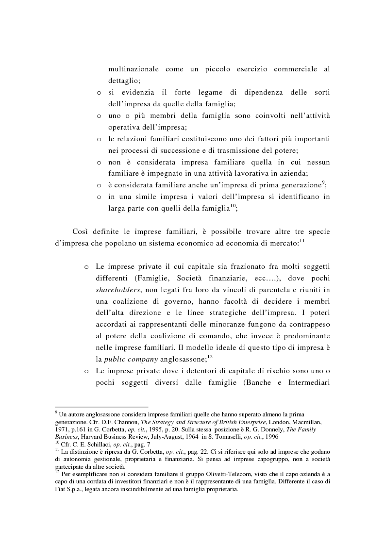 Anteprima della tesi: La successione imprenditoriale e lo sviluppo di conoscenza nell'impresa familiare, Pagina 10