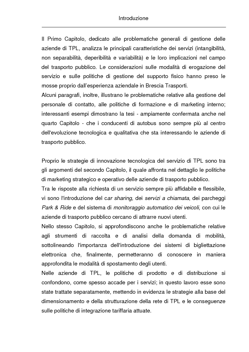 Anteprima della tesi: La comunicazione istituzionale e la gestione delle relazioni esterne nelle aziende pubbliche di trasporto. Il caso ''Brescia Trasporti'', Pagina 3