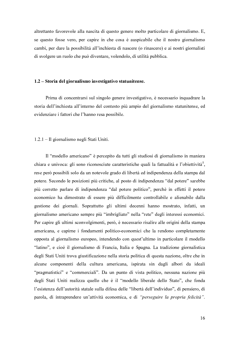 Anteprima della tesi: Il giornalismo investigativo in Italia: il caso Lockheed, Pagina 12