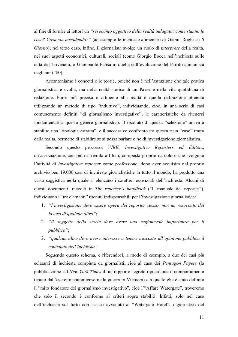 Anteprima della tesi: Il giornalismo investigativo in Italia: il caso Lockheed, Pagina 7