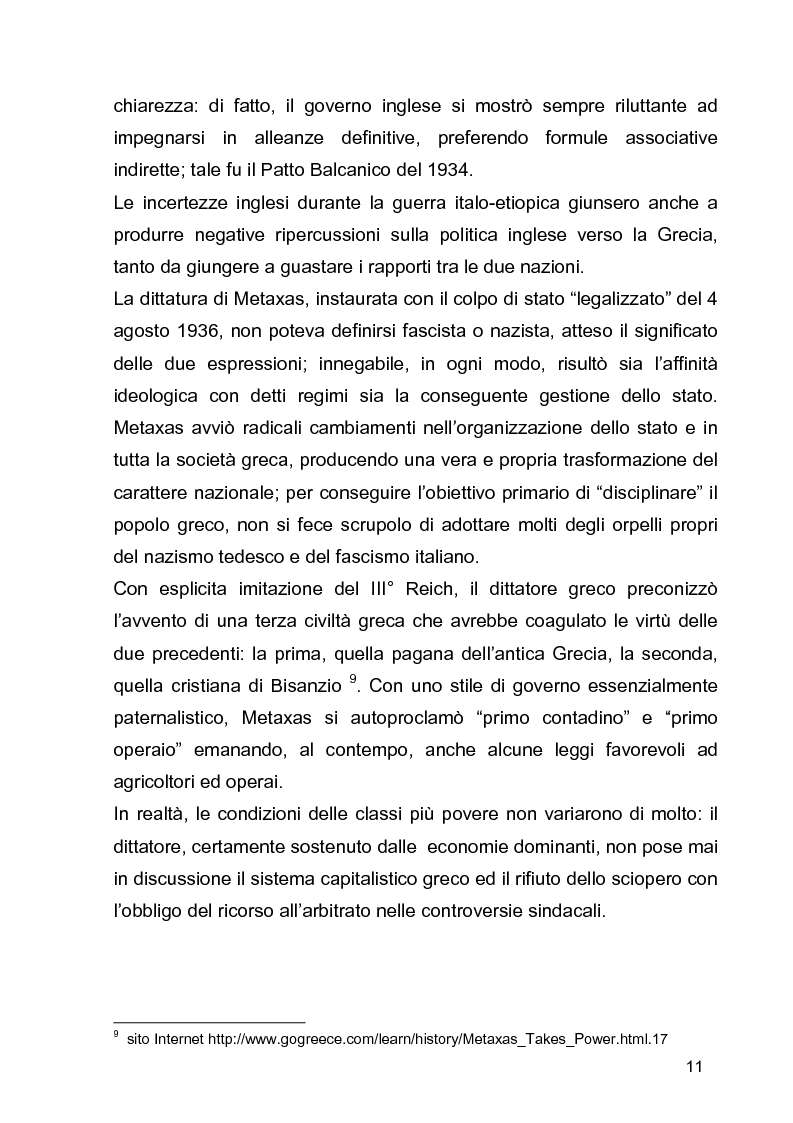 Anteprima della tesi: La guerra civile in Grecia, il declino della potenza britannica e l'affermarsi dell'egemonia americana sull'Europa Occidentale, Pagina 11