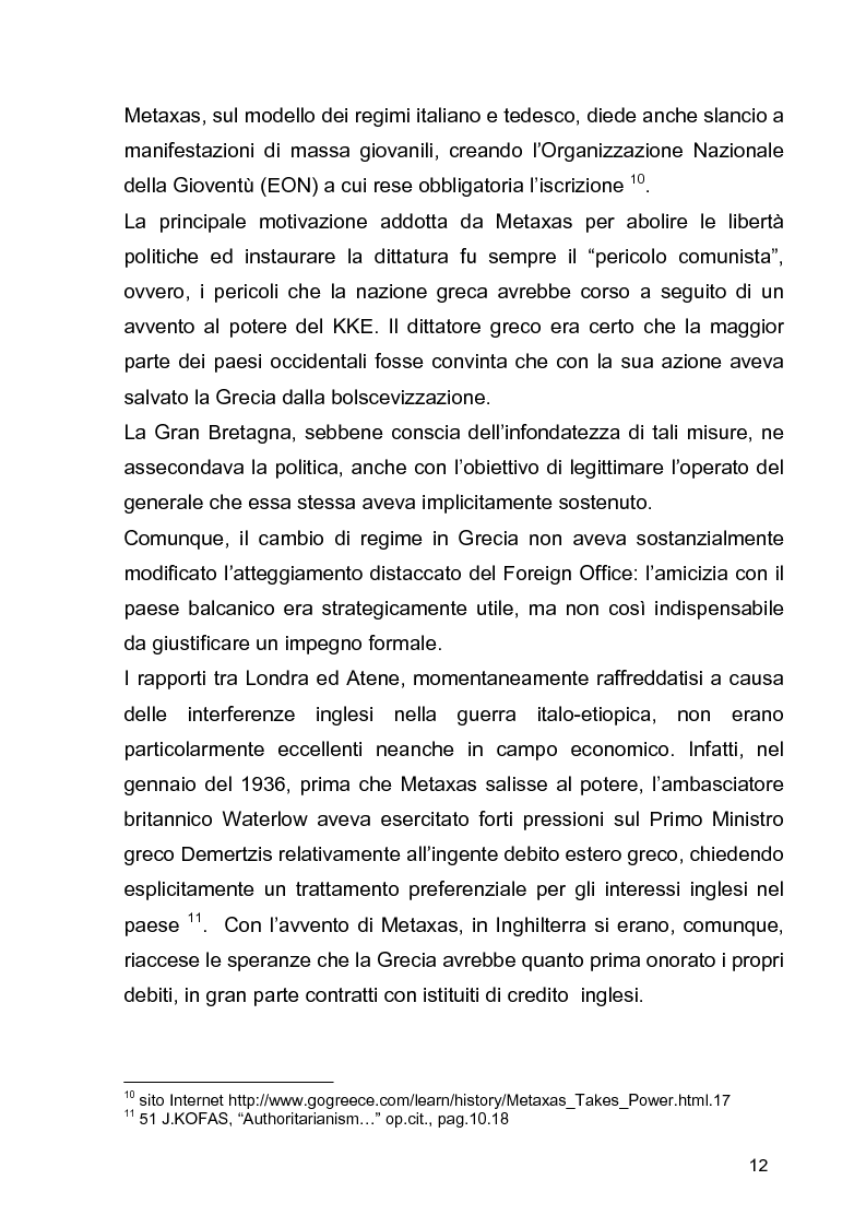 Anteprima della tesi: La guerra civile in Grecia, il declino della potenza britannica e l'affermarsi dell'egemonia americana sull'Europa Occidentale, Pagina 12