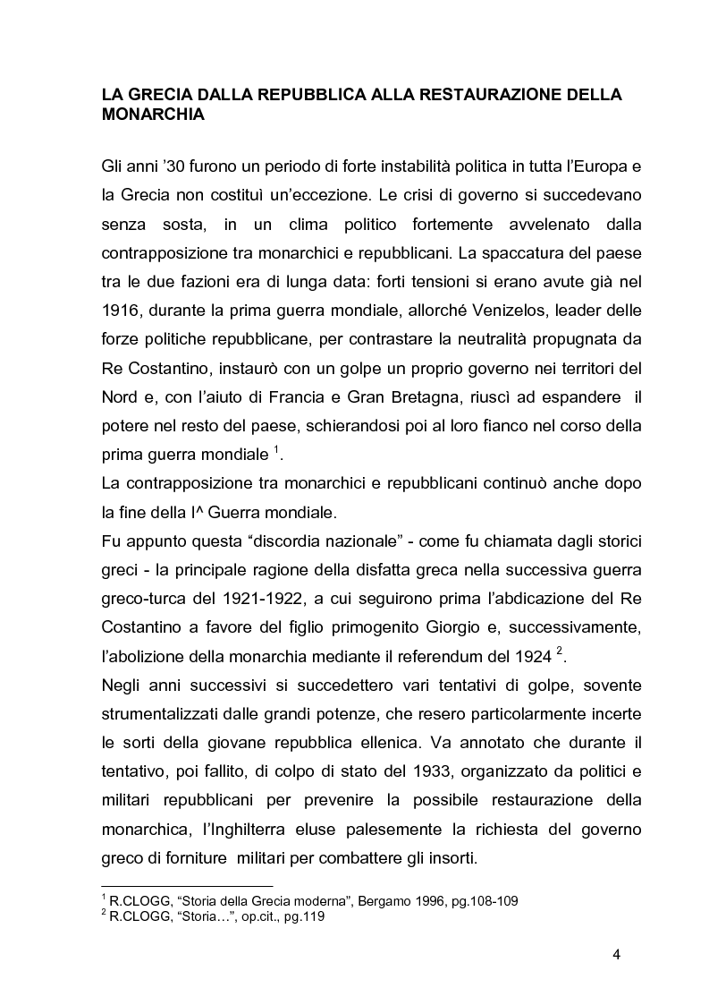 Anteprima della tesi: La guerra civile in Grecia, il declino della potenza britannica e l'affermarsi dell'egemonia americana sull'Europa Occidentale, Pagina 4