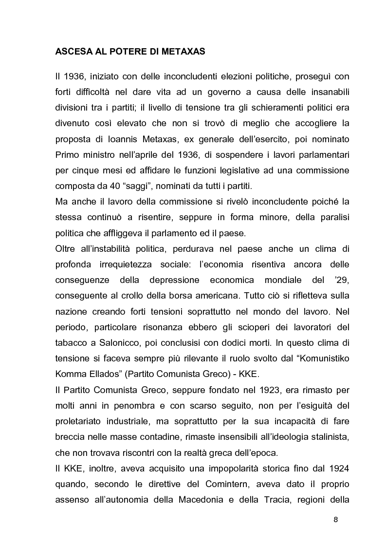 Anteprima della tesi: La guerra civile in Grecia, il declino della potenza britannica e l'affermarsi dell'egemonia americana sull'Europa Occidentale, Pagina 8