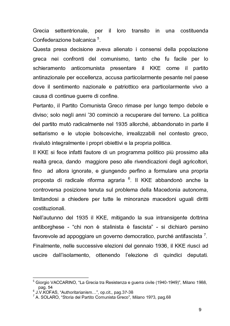 Anteprima della tesi: La guerra civile in Grecia, il declino della potenza britannica e l'affermarsi dell'egemonia americana sull'Europa Occidentale, Pagina 9