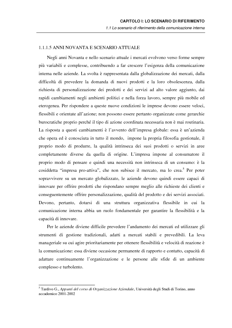 Anteprima della tesi: Le Information & Communication Technology come risposta alle attuali esigenze aziendali: da Intranet a Corporate Portal. I casi WebWorking e Webegg, Pagina 13
