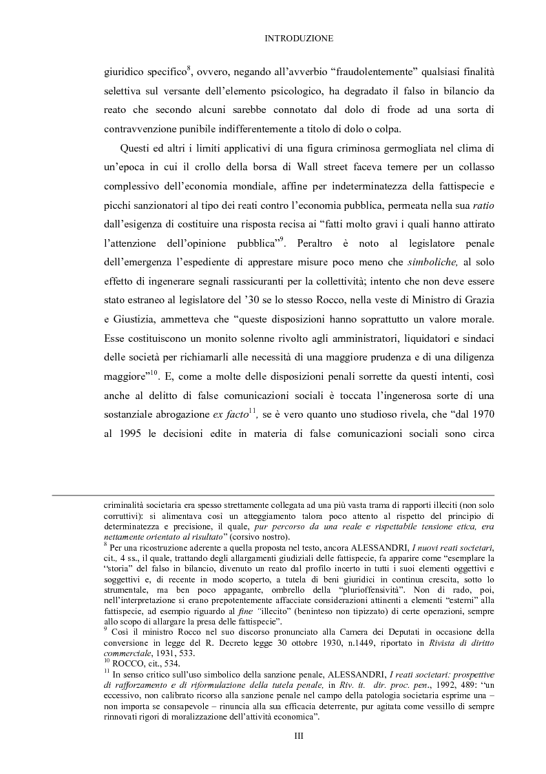 Anteprima della tesi: Il falso in bilancio, Pagina 3