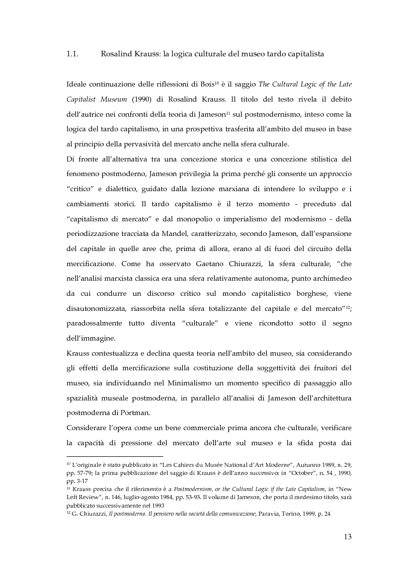 Anteprima della tesi: Il museo postmoderno tra filosofia e pratica culturale, Pagina 10