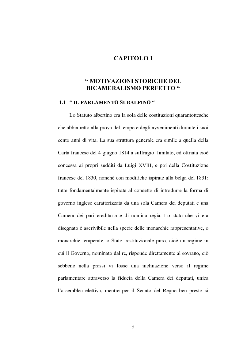 Anteprima della tesi: Riforma del Parlamento e riforme istituzionali, Pagina 3