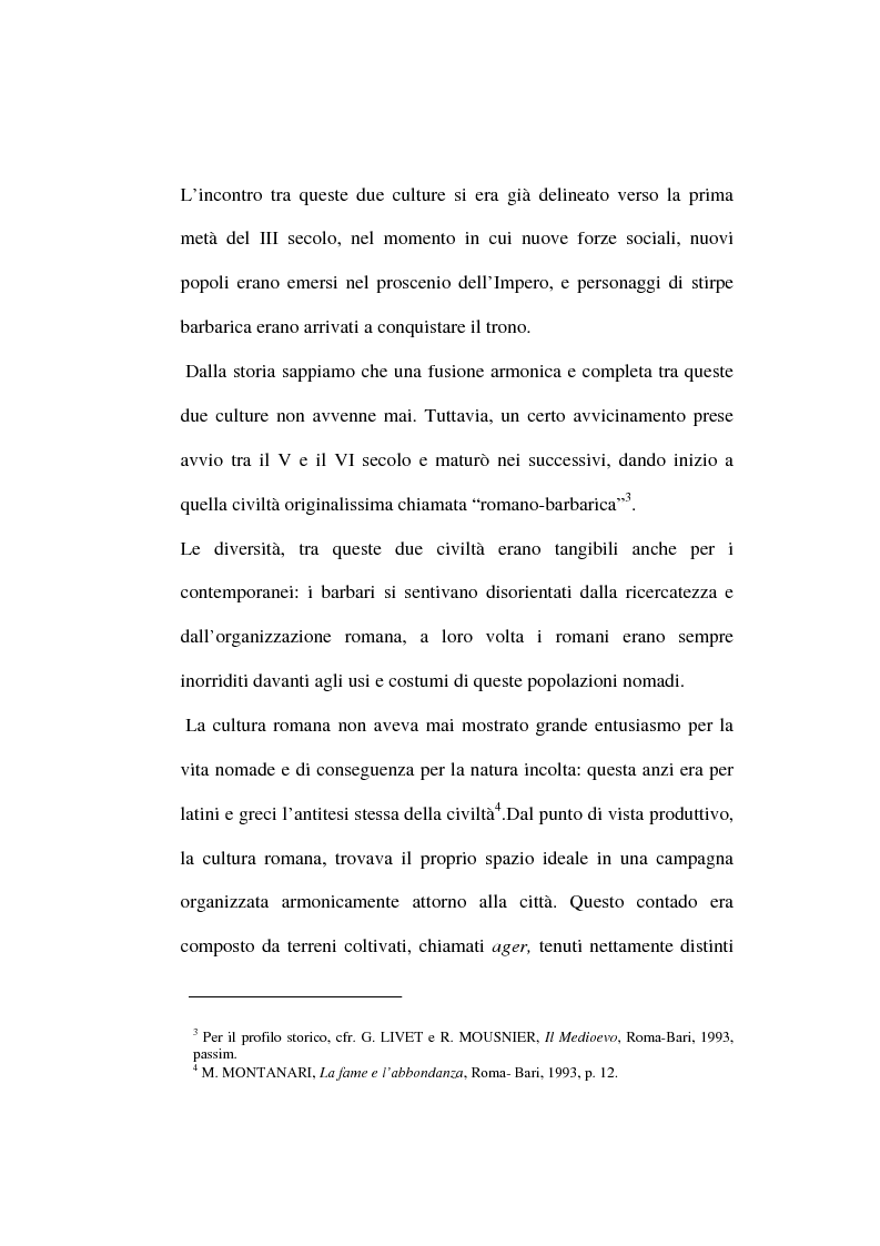 Anteprima della tesi: Mangiare e bere nel Medioevo: valenza sociale, economica, culturale e religiosa del cibo anche attraverso i ricettari, Pagina 8