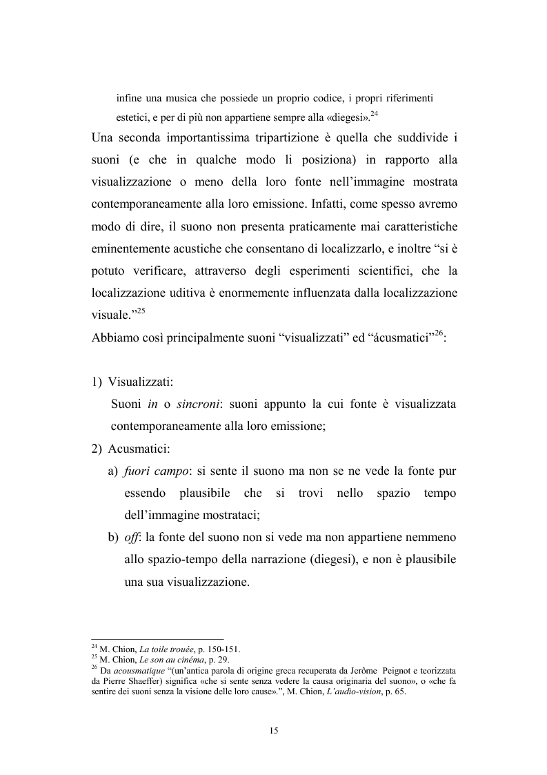 Anteprima della tesi: L'interazione suono-immagine nel cinema di Nanni Moretti, Pagina 11