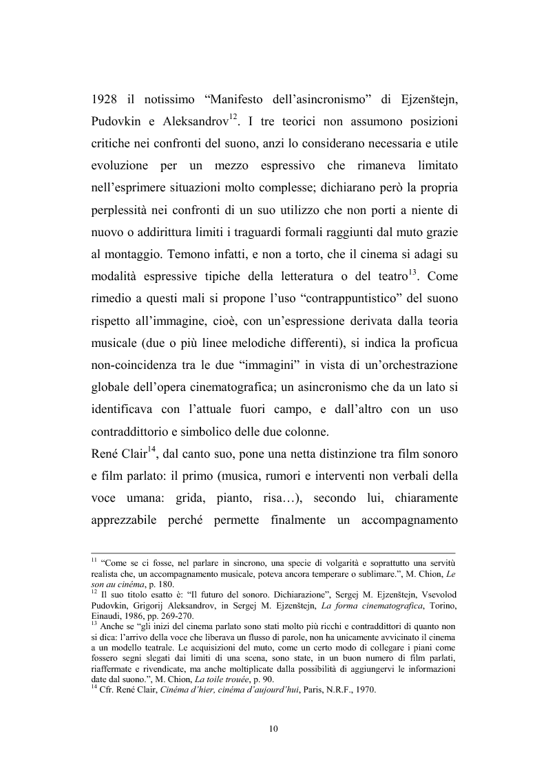 Anteprima della tesi: L'interazione suono-immagine nel cinema di Nanni Moretti, Pagina 6