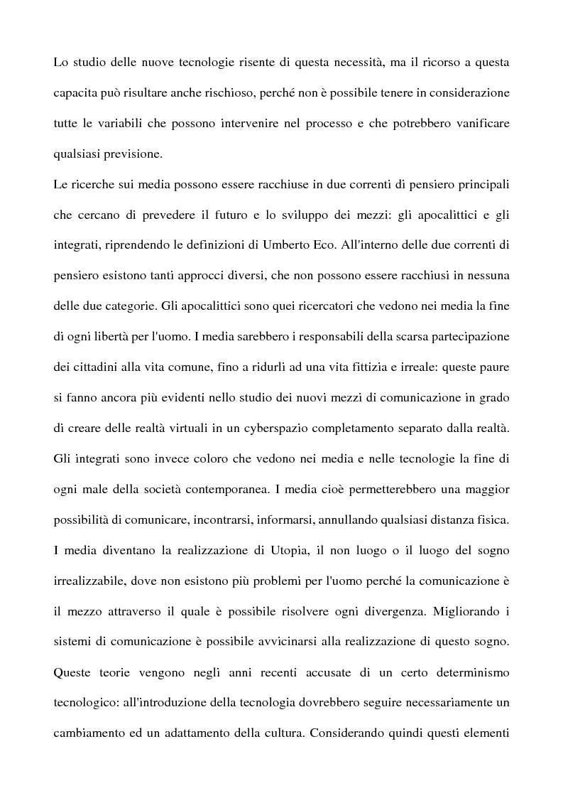 Anteprima della tesi: Real Tv e forum on line, Pagina 2