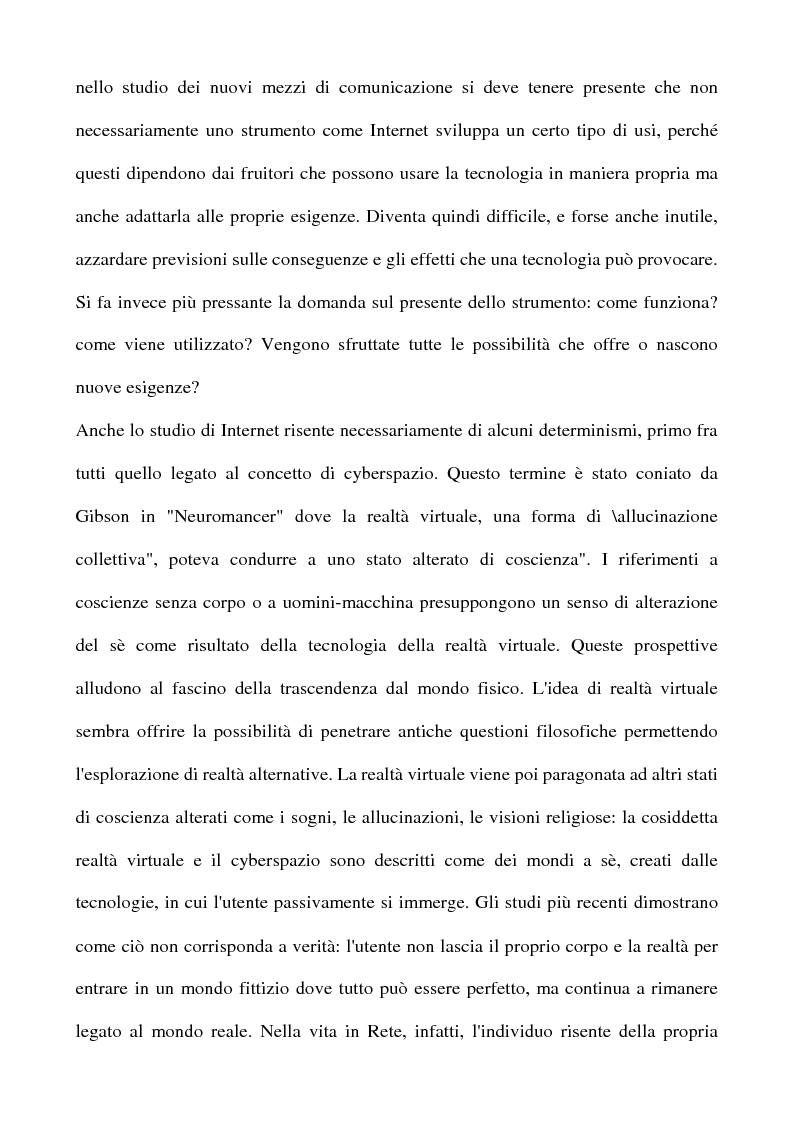 Anteprima della tesi: Real Tv e forum on line, Pagina 3