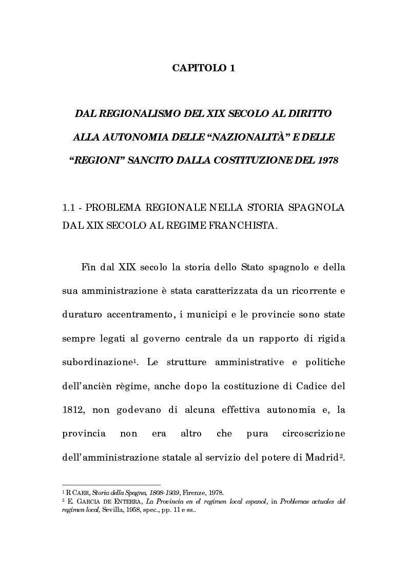 Anteprima della tesi: Asimmetria e flessibilità nel sistema regionale spagnolo, Pagina 4