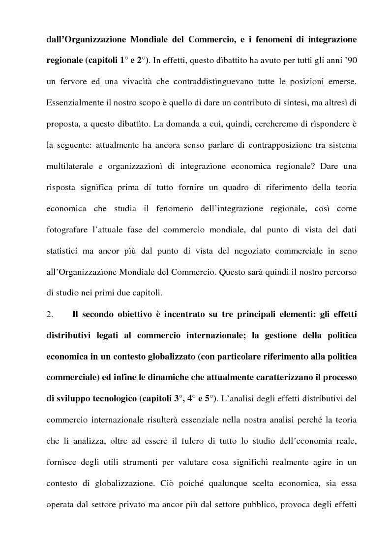 Anteprima della tesi: Globalizzazione: l'integrazione economica, la distribuzione, le politiche economiche, la tecnologia, Pagina 2
