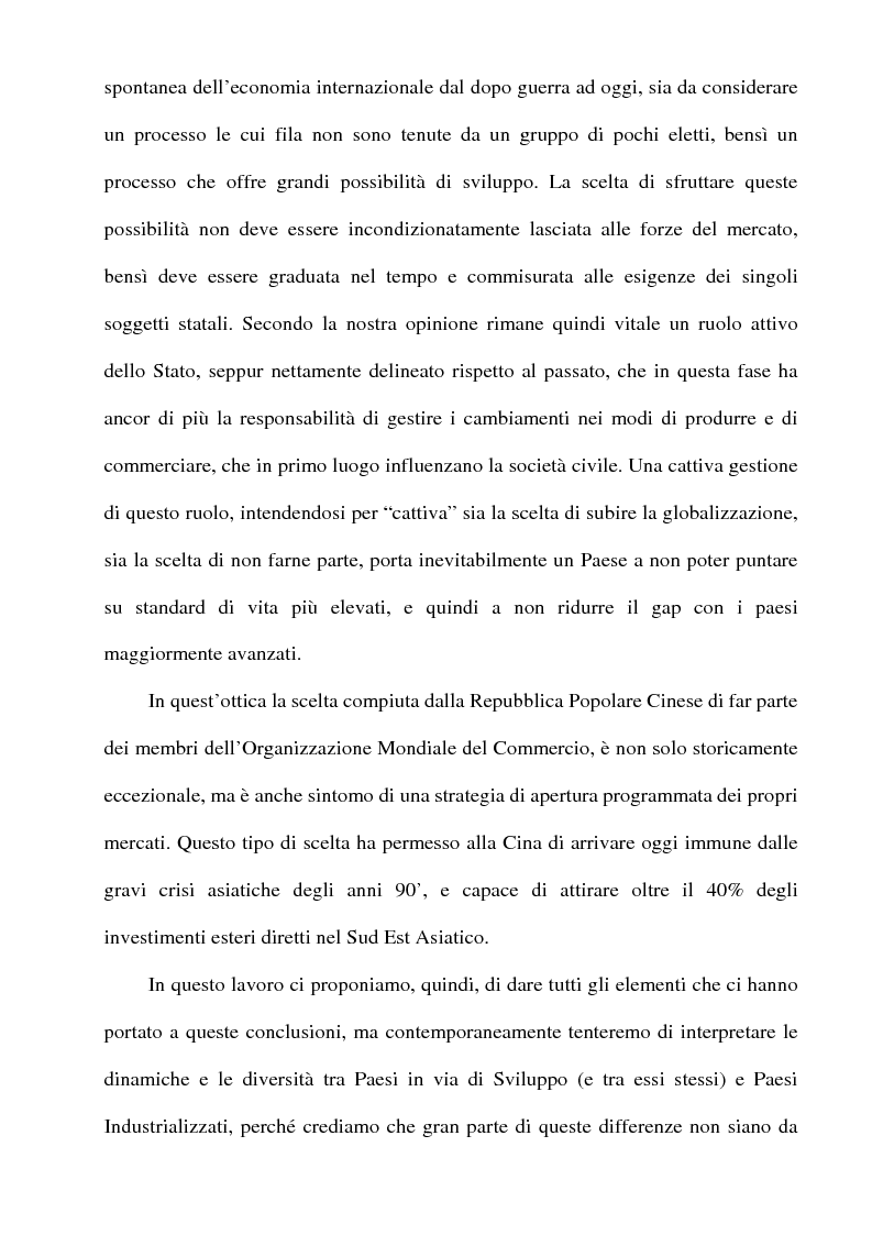 Anteprima della tesi: Globalizzazione: l'integrazione economica, la distribuzione, le politiche economiche, la tecnologia, Pagina 4
