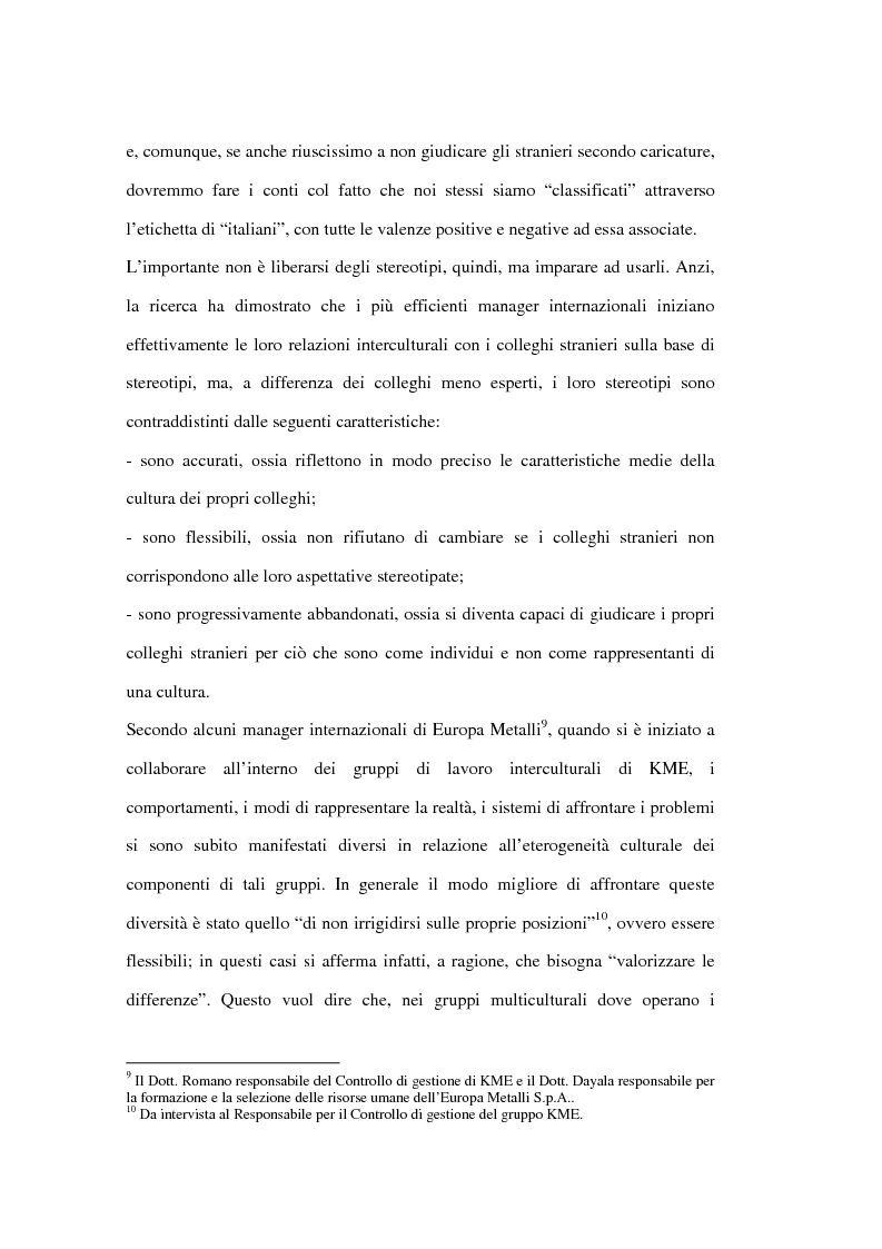 Anteprima della tesi: Le risorse umane come elemento critico nei processi di internazionalizzazione delle imprese. Il caso KME - Europa Metalli S.p.A., Pagina 14