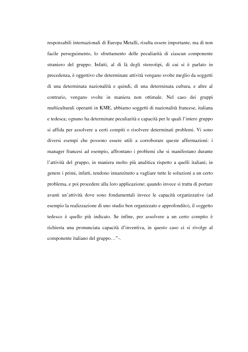 Anteprima della tesi: Le risorse umane come elemento critico nei processi di internazionalizzazione delle imprese. Il caso KME - Europa Metalli S.p.A., Pagina 15
