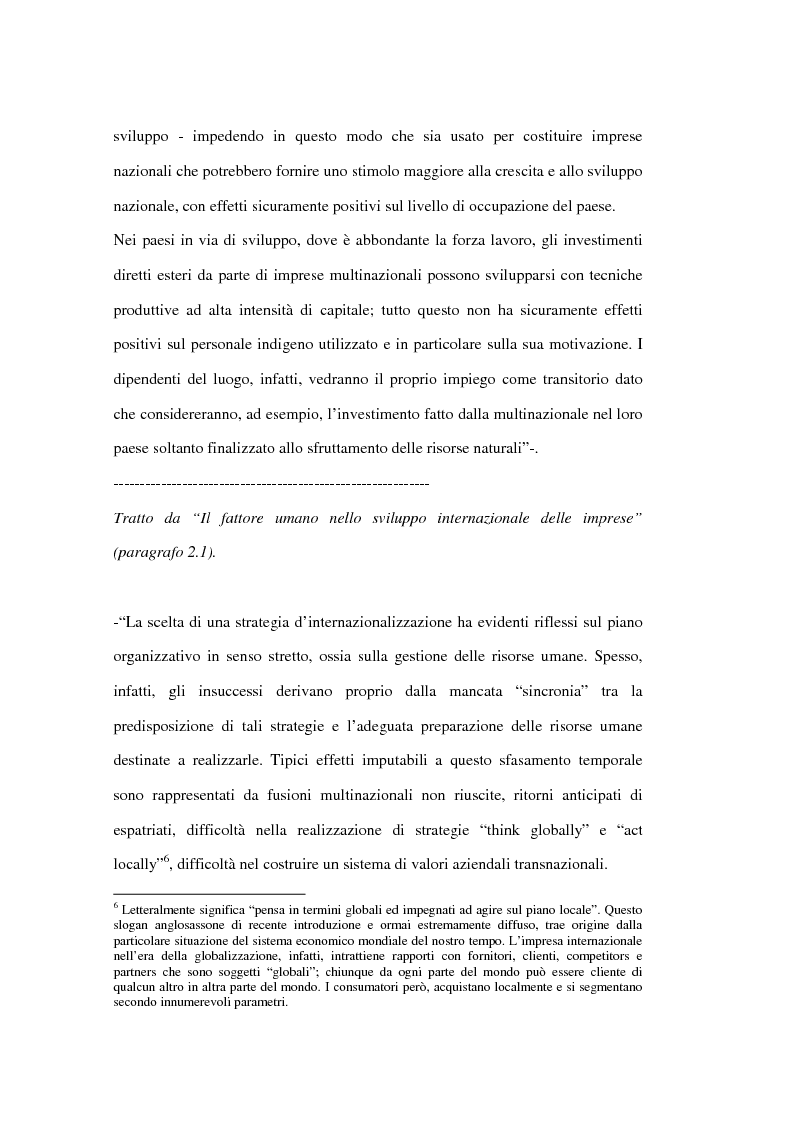 Anteprima della tesi: Le risorse umane come elemento critico nei processi di internazionalizzazione delle imprese. Il caso KME - Europa Metalli S.p.A., Pagina 8