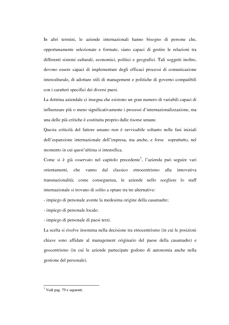 Anteprima della tesi: Le risorse umane come elemento critico nei processi di internazionalizzazione delle imprese. Il caso KME - Europa Metalli S.p.A., Pagina 9