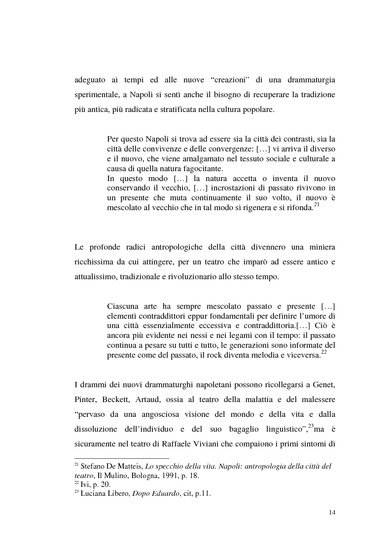 Anteprima della tesi: Il teatro di Annibale Ruccello: mass media come nuovi attori, Pagina 10