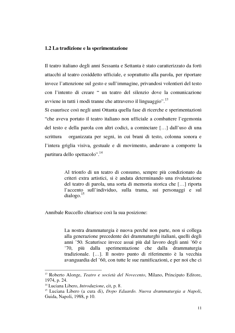 Anteprima della tesi: Il teatro di Annibale Ruccello: mass media come nuovi attori, Pagina 7