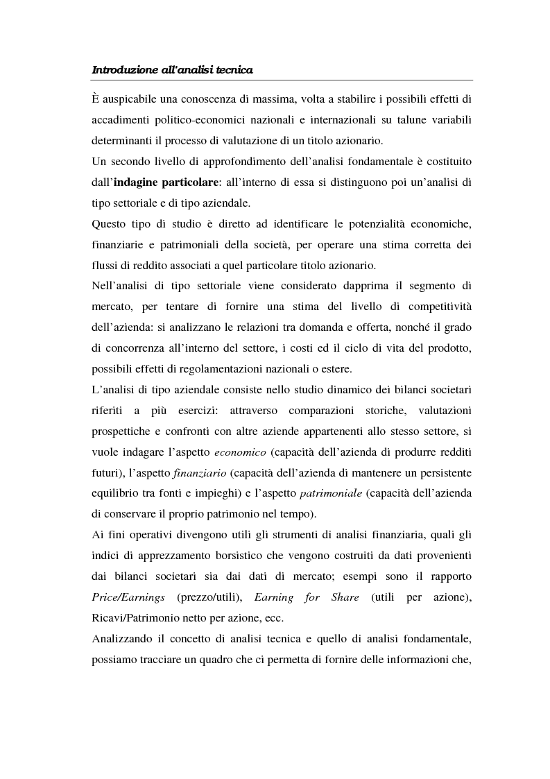 Anteprima della tesi: L'analisi tecnica attraverso il trading system e il decision support system. Uno studio pratico di alcuni titoli azionari, Pagina 14