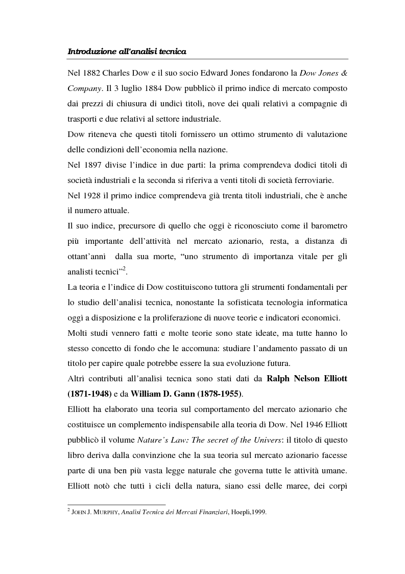 Anteprima della tesi: L'analisi tecnica attraverso il trading system e il decision support system. Uno studio pratico di alcuni titoli azionari, Pagina 8