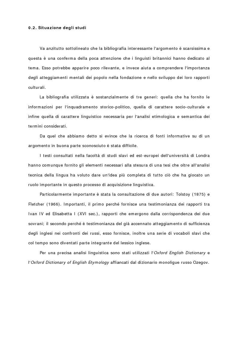 Anteprima della tesi: Terminologia di origine slava nella lingua inglese, Pagina 7
