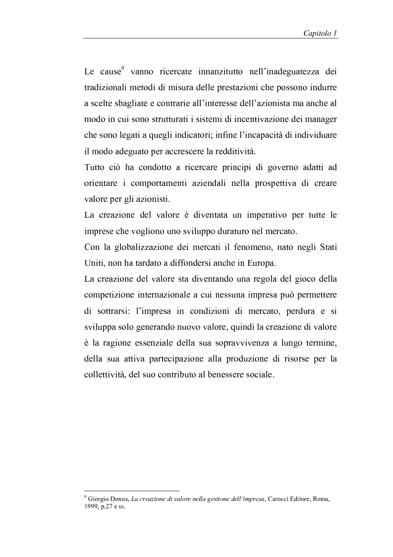 Anteprima della tesi: Creazione di valore e misure di performance basate sul profitto: il caso MBDA Italia spa, Pagina 8