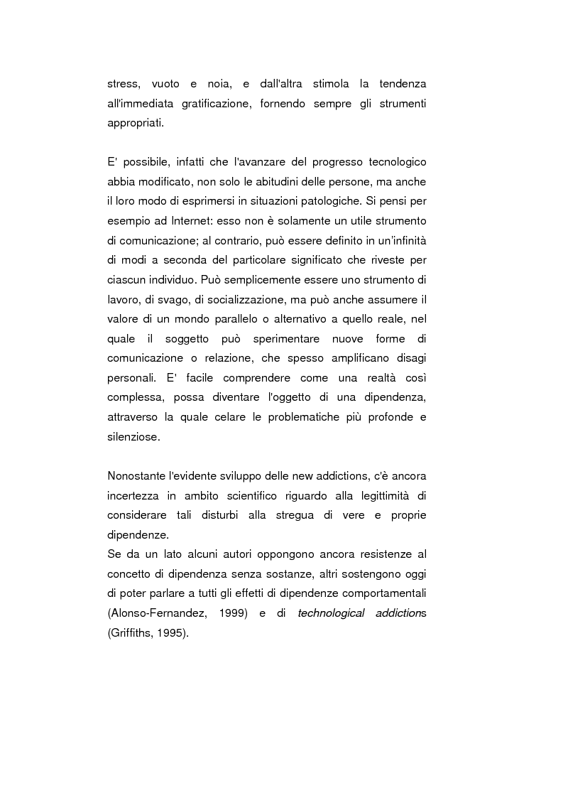 Anteprima della tesi: Psicopatologie delle condotte on-line. Aspetti clinici e psicopatologici correlati all'uso di Internet, Pagina 4