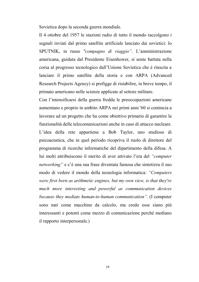 Anteprima della tesi: Innovazione tecnologica: mutamento dei fabbisogni formativi e nuovi profili professionali, Pagina 15