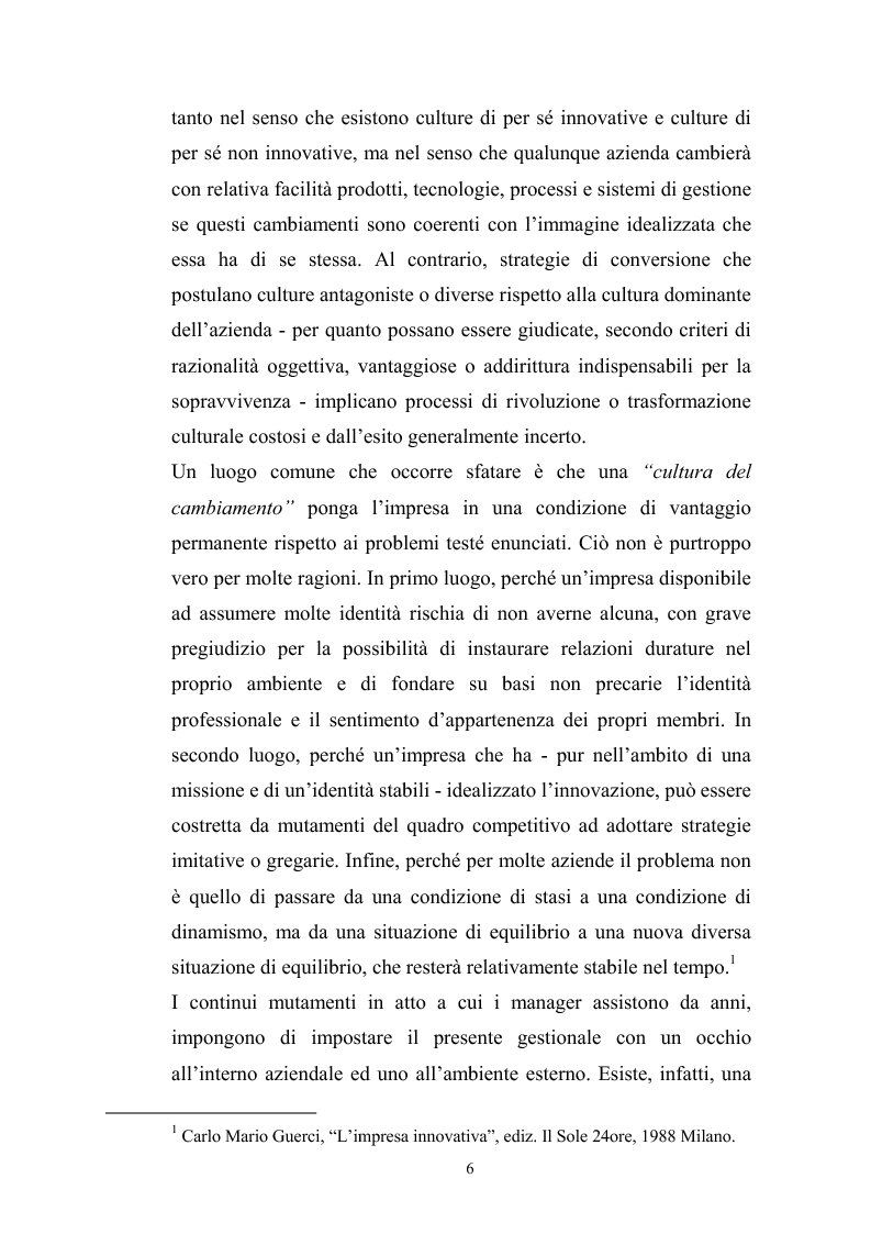 Anteprima della tesi: Innovazione tecnologica: mutamento dei fabbisogni formativi e nuovi profili professionali, Pagina 2