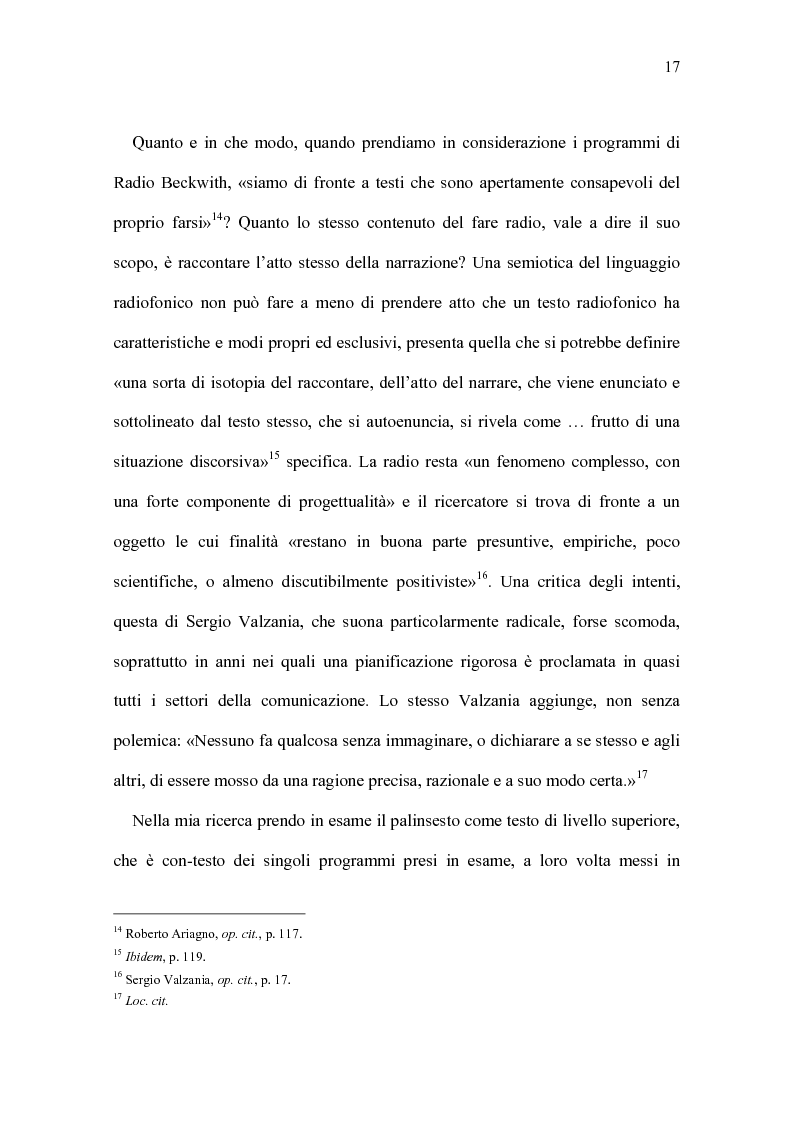Anteprima della tesi: Radio Beckwith: identità in onda. Una ricerca nella radiofonia comunitaria, Pagina 13