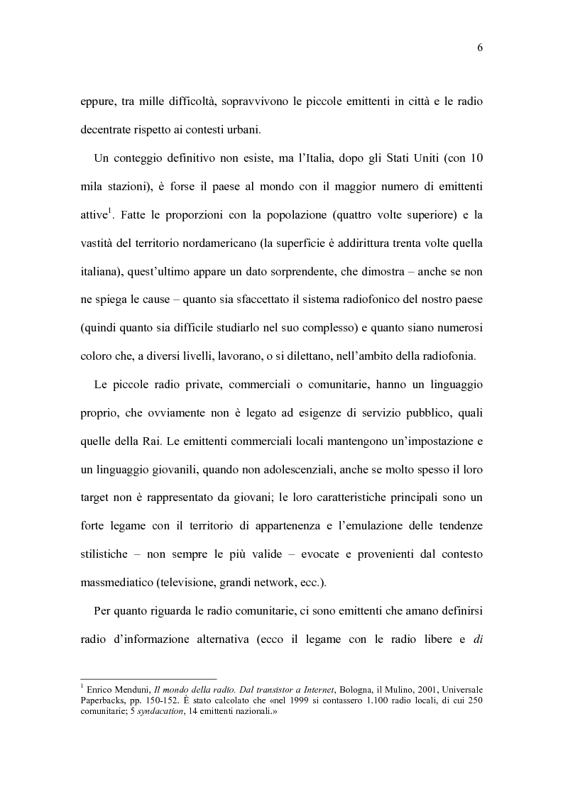 Anteprima della tesi: Radio Beckwith: identità in onda. Una ricerca nella radiofonia comunitaria, Pagina 2