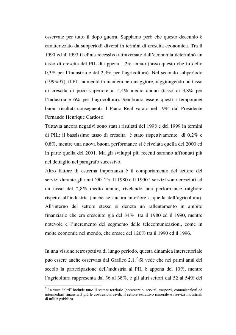 Anteprima della tesi: I modelli produttivi territoriali dell'economia brasiliana, Pagina 12