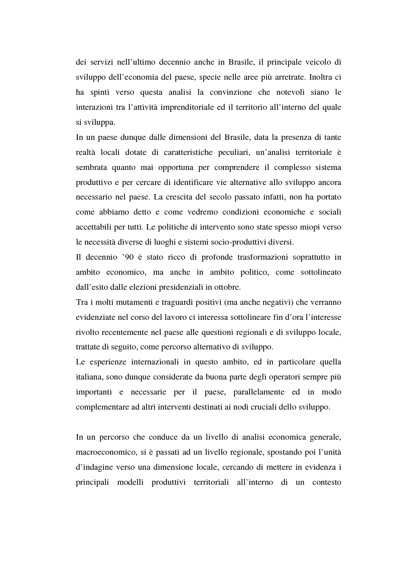 Anteprima della tesi: I modelli produttivi territoriali dell'economia brasiliana, Pagina 4