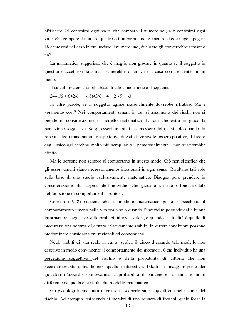 Anteprima della tesi: Gli sport estremi. Analisi teorica ed empirica del comportamento del consumatore, Pagina 11