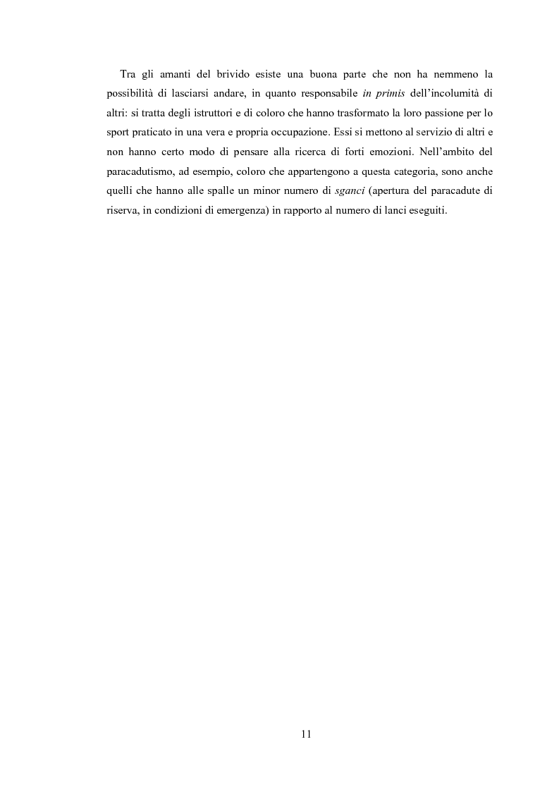 Anteprima della tesi: Gli sport estremi. Analisi teorica ed empirica del comportamento del consumatore, Pagina 9