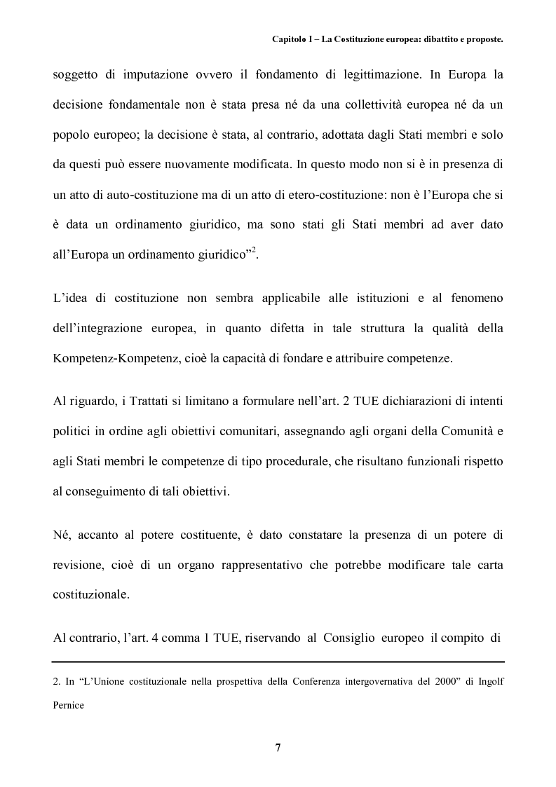 Anteprima della tesi: Il futuro dell'Europa: dalla riforma della governance alla Costituzione europea, Pagina 11