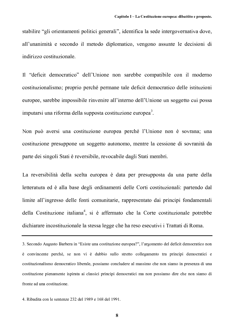 Anteprima della tesi: Il futuro dell'Europa: dalla riforma della governance alla Costituzione europea, Pagina 12