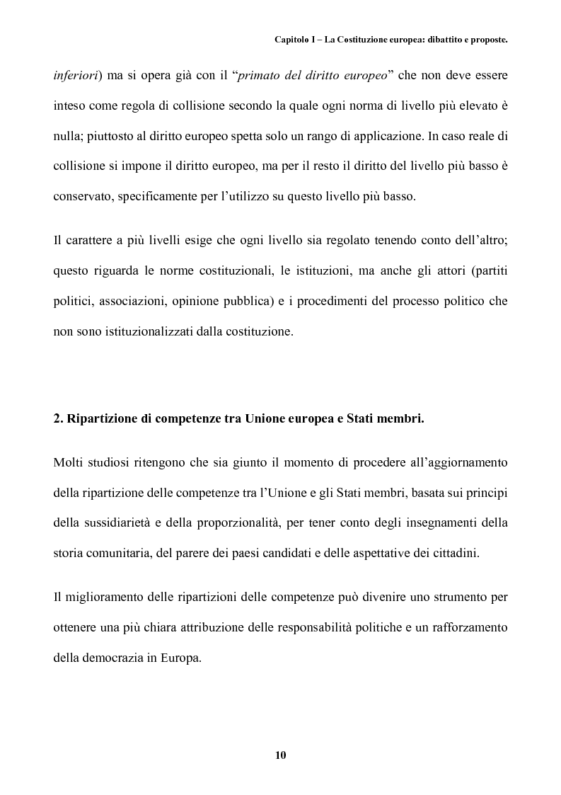 Anteprima della tesi: Il futuro dell'Europa: dalla riforma della governance alla Costituzione europea, Pagina 14