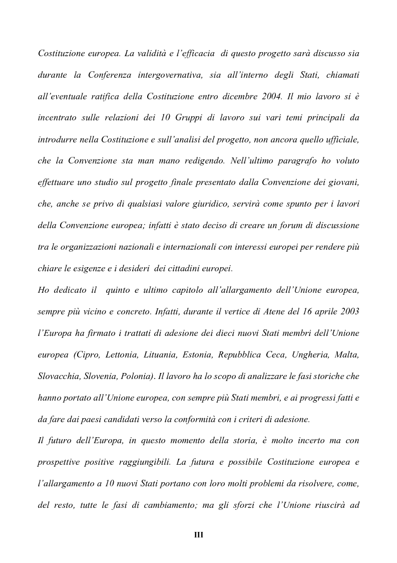 Anteprima della tesi: Il futuro dell'Europa: dalla riforma della governance alla Costituzione europea, Pagina 3